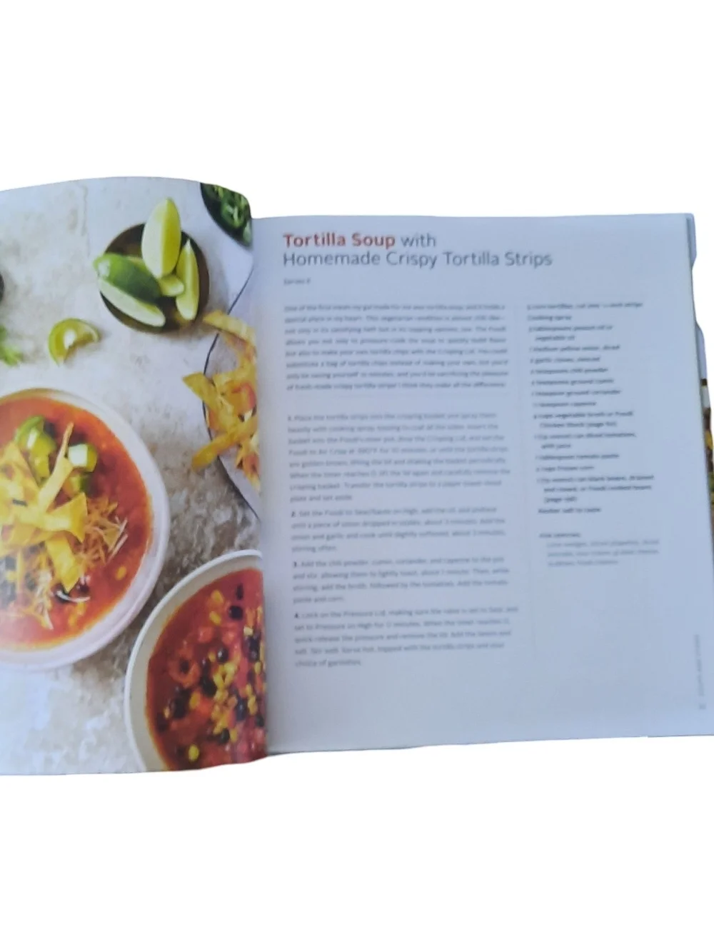 Ninja Cookbook Cover Featuring Red and Green Soup Image